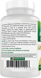 Best Naturals Ashwagandha 500 mg Stress & Mood Support - 360 Capsules - image 7