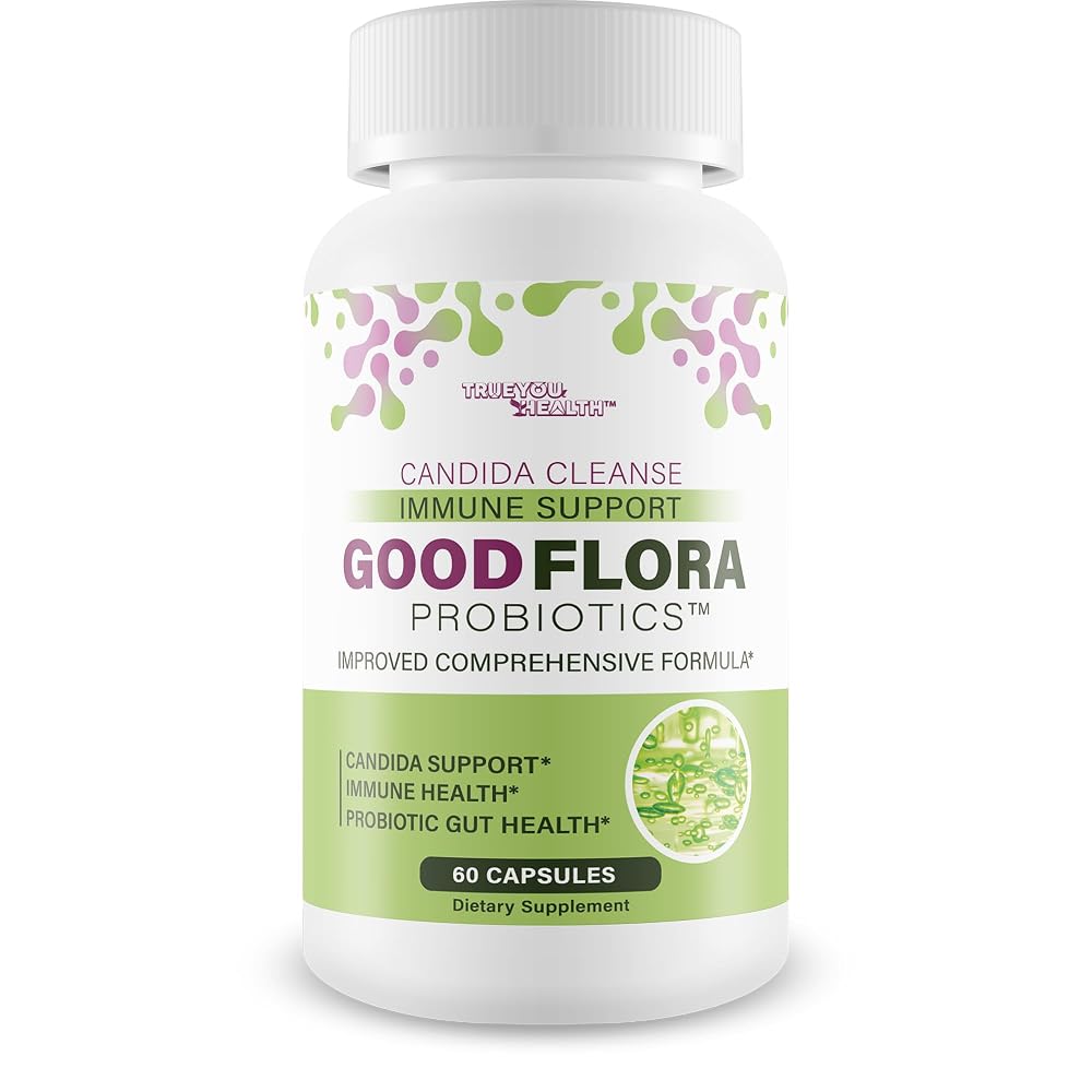 True You Health Good Flora Probiotics Candida Cleanse - 60 Capsules