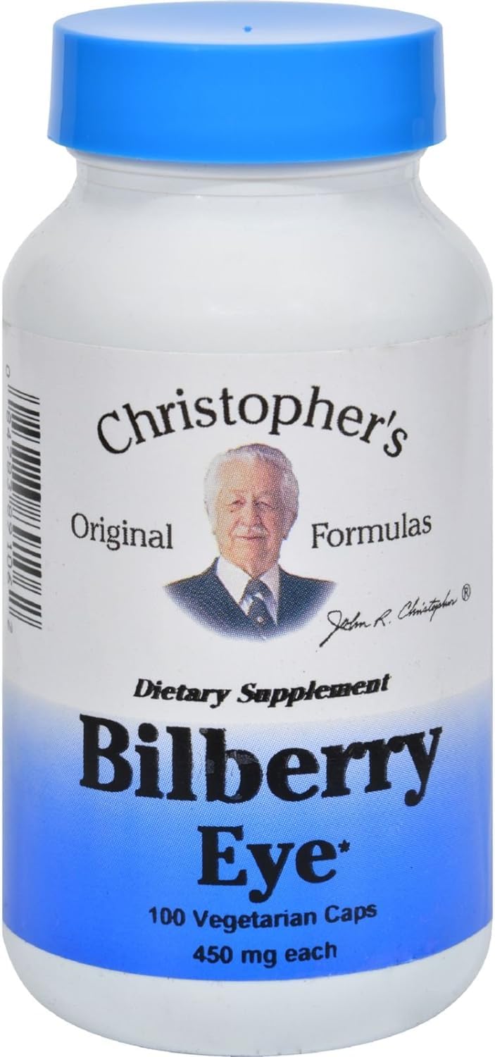 Christopher's Original Formulas Bilberry Eye Formula - 100 Vegetarian Capsules