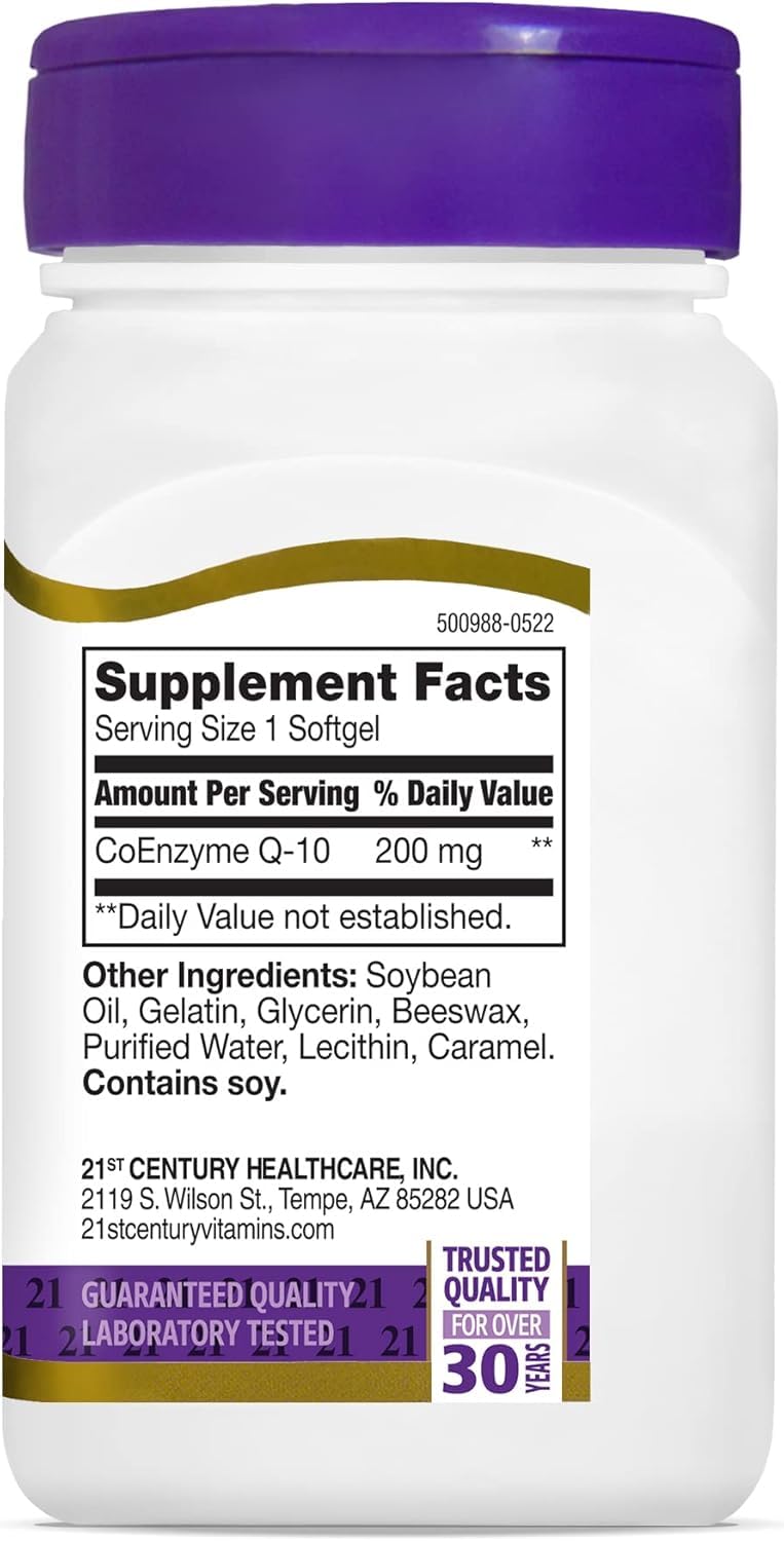 21st Century Co Q-10 200 mg Softgels Extra Strength - 270 Count - image 2
