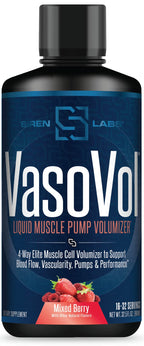 SIRENLABS Vaso-VOL Liquid Pump Volumizer Mixed Berry