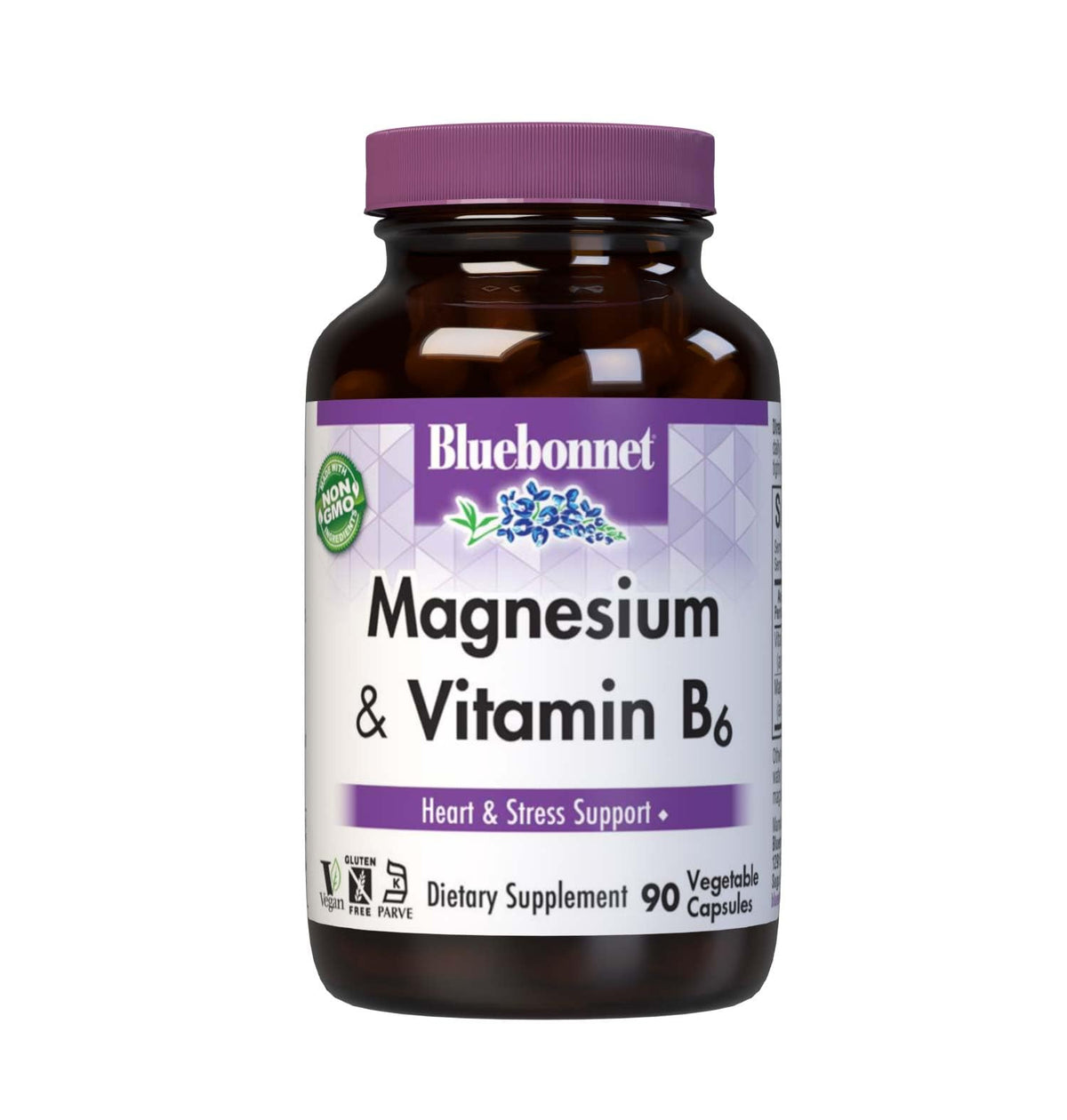BlueBonnet Magnesium & B6 Complex - 90 Vegetable Capsules