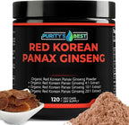 Purity's Best Red Korean Panax Ginseng 5% Ginsenosides - 120 Vegetarian Capsules