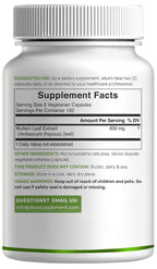 DEAL SUPPLEMENT Mullein Leaf Extract 800mg - 240 Vegetarian Capsules - image 6