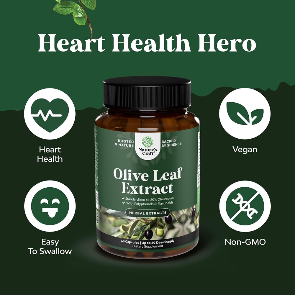 Natures Craft Potent Olive Leaf Extract Capsules