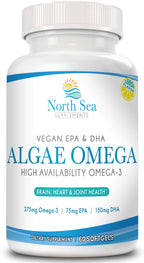 North Sea Supplements Vegan Algae Omega-3 - 60 Softgels