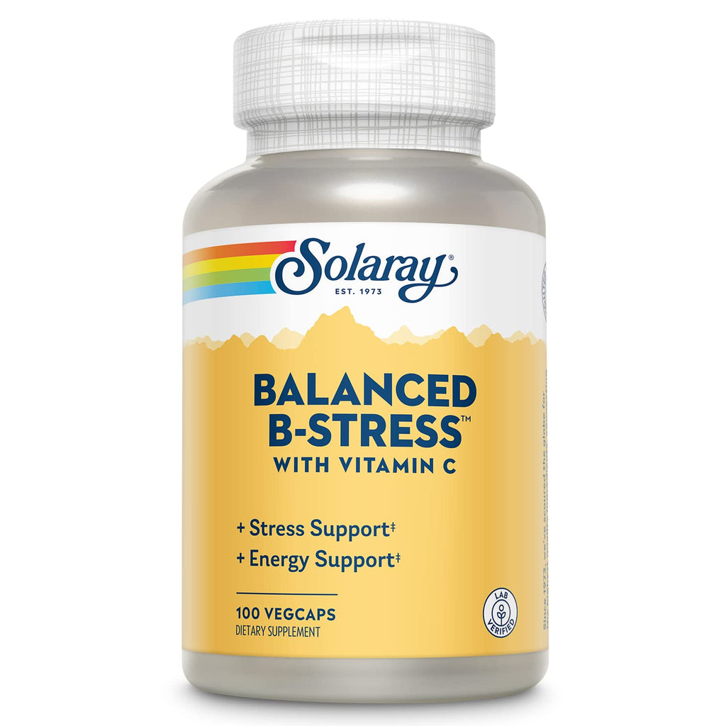 SOLARAY Balanced B Stress with Vitamin C - 100 Vegetarian Capsules