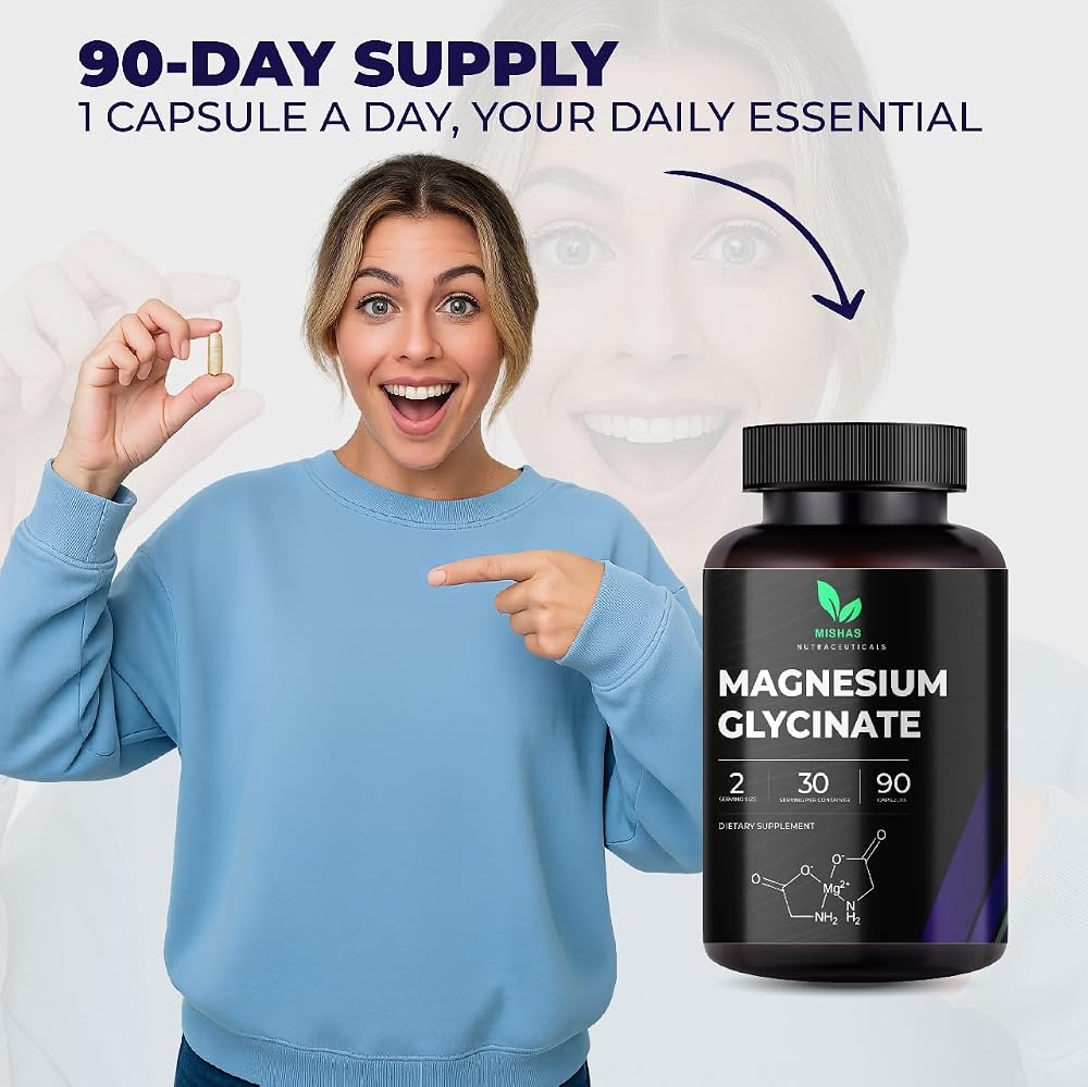 Mishas Magnesium Glycinate, Malate & Citrate - 90 Capsules - image 8