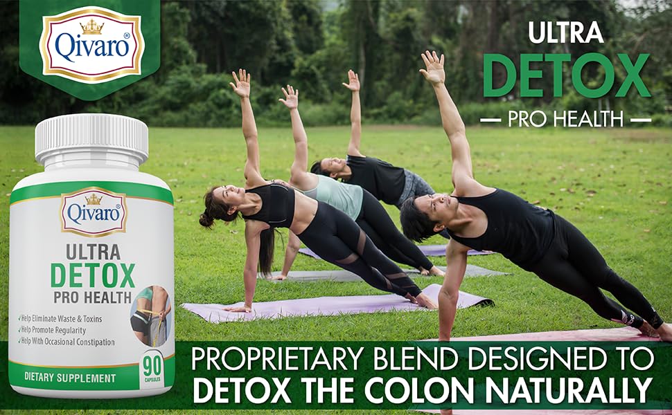 Qivaro Ultra Detox Pro Health Detox Cleanse Supplement - 90 Capsules - image 2