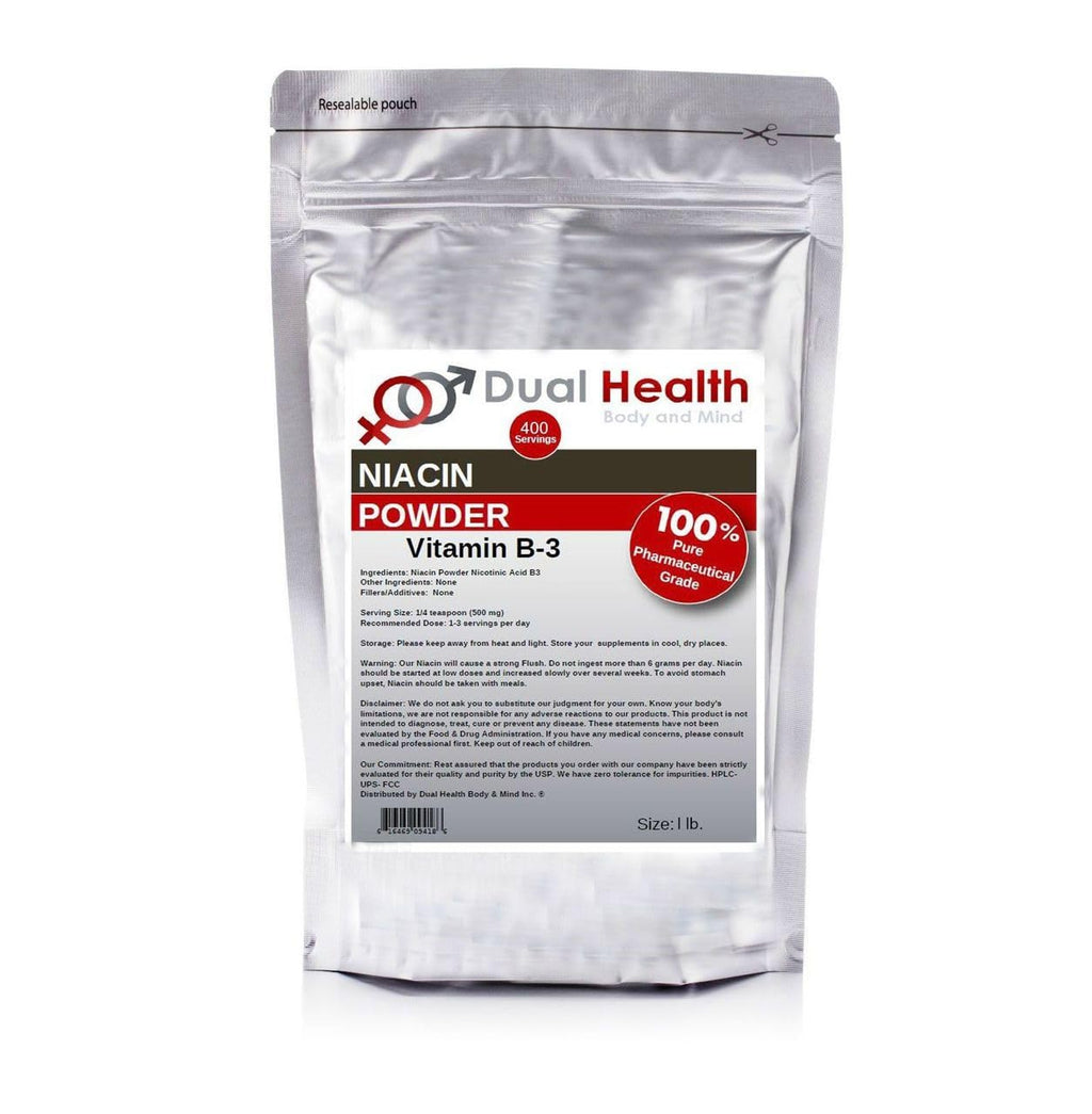 Dual Health Niacin Powder Vitamin B3 - 1 lb