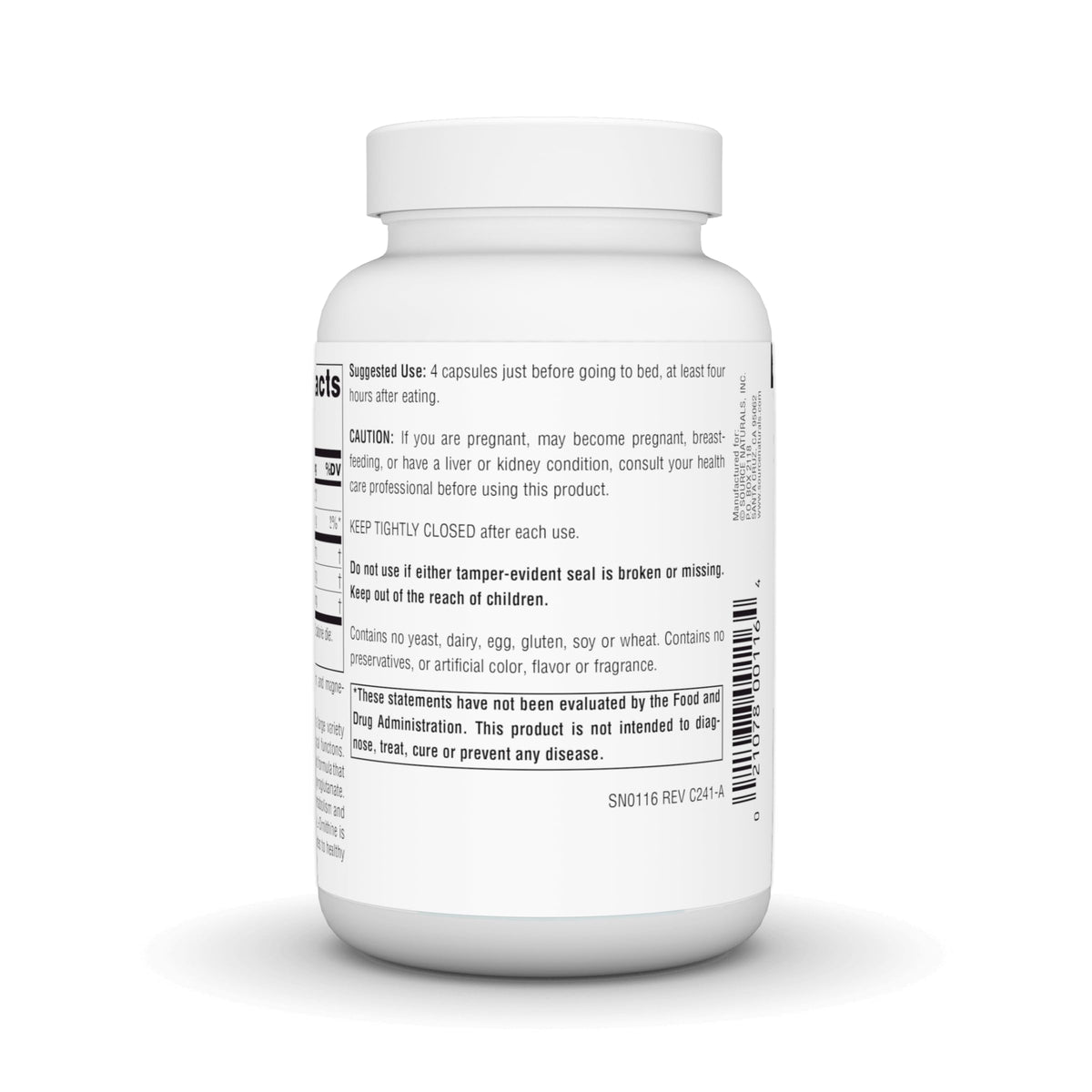 Source Naturals Amino Night Advanced Amino Acid Formula - 120 Capsules - image 4