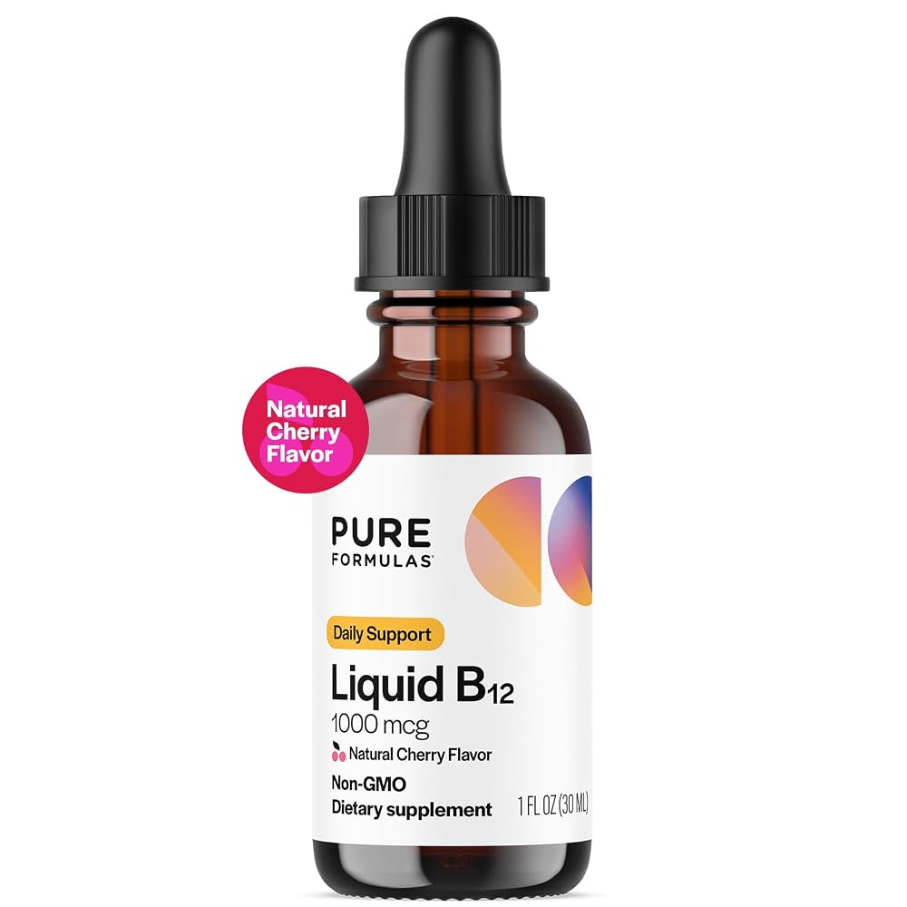 PureFormulas Liquid B12 1000 mcg Sublingual Drops - 1 fl. Oz.