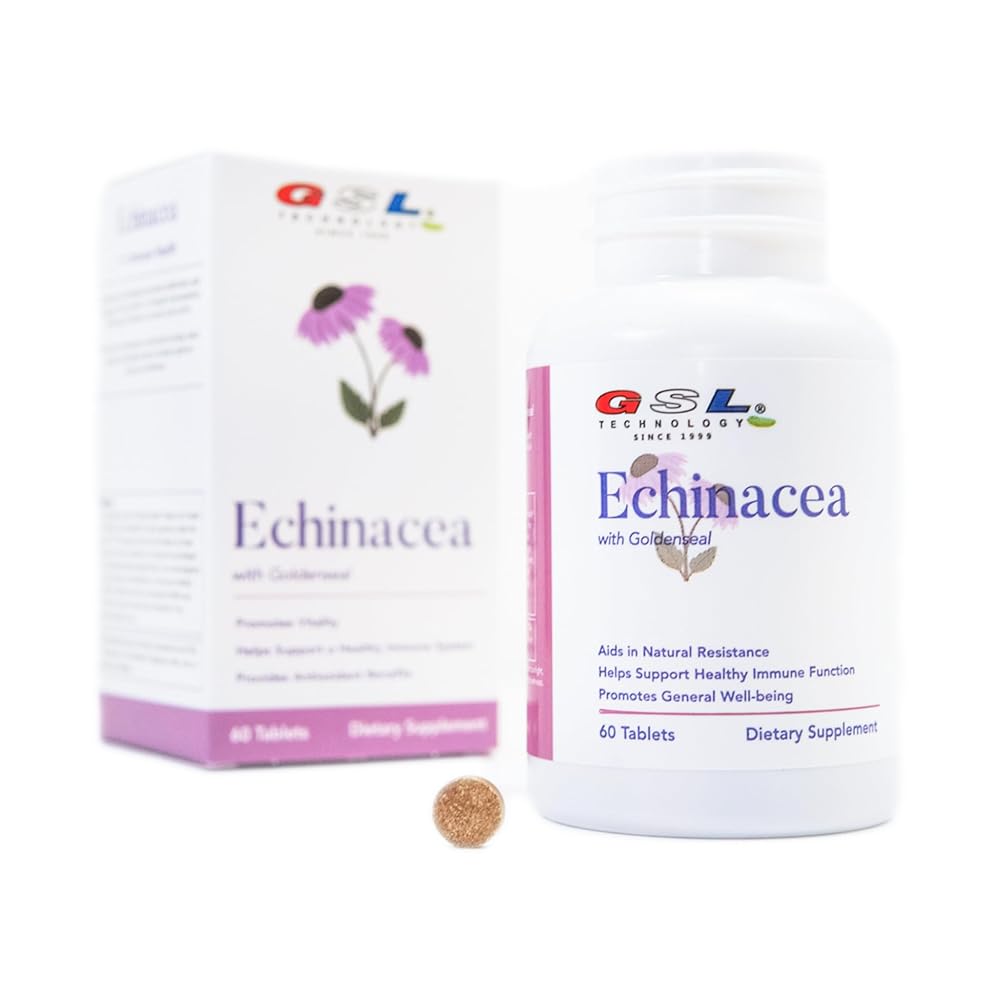 GSL Echinacea with Goldenseal Immune Support - 60 Tablets - image 3
