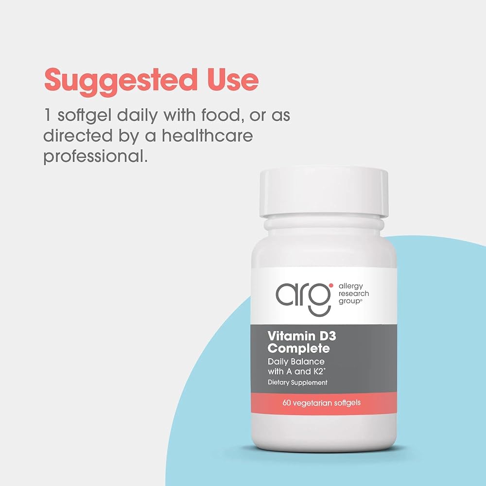 Allergy Research Group Vitamin D3 Complete - 120 Softgels - image 3