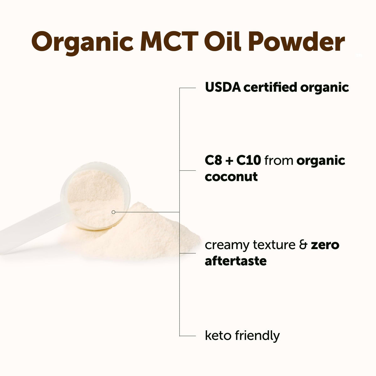Micro Ingredients Organic MCT Oil Powder with Prebiotic Fiber - 16 oz - image 3