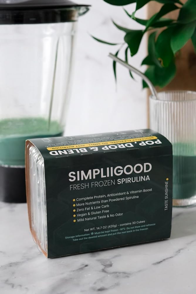Simpliigood Frozen Spirulina Premium Superfood - 120 Cubes - image 2