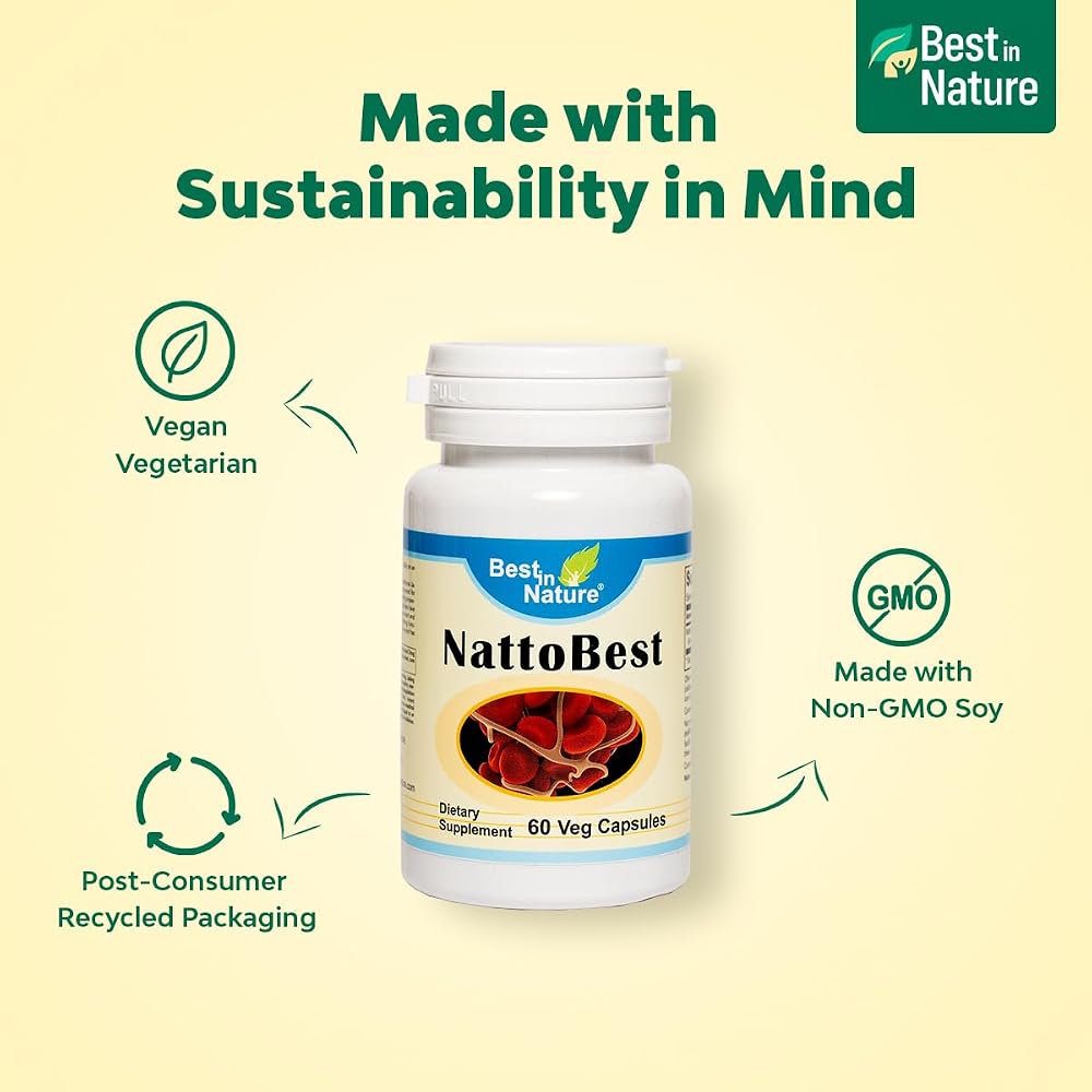 Best in Nature NattoBest Nattokinase Supplement Heart Health - 60 Capsules - image 5