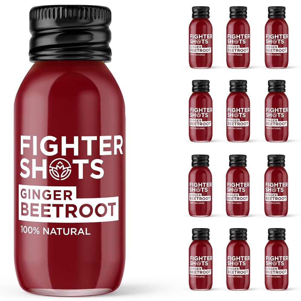 Fighter Shots Ginger Award Winning Fresh & Fiery Cold Pressed Ginger