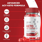 rize labs FitLife Keto ACV Gummies Weight Loss Support - 60 Gummies - image 2