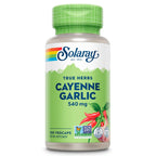 SOLARAY Cayenne Garlic 540 mg Supplement - 100 Vegetarian Capsules
