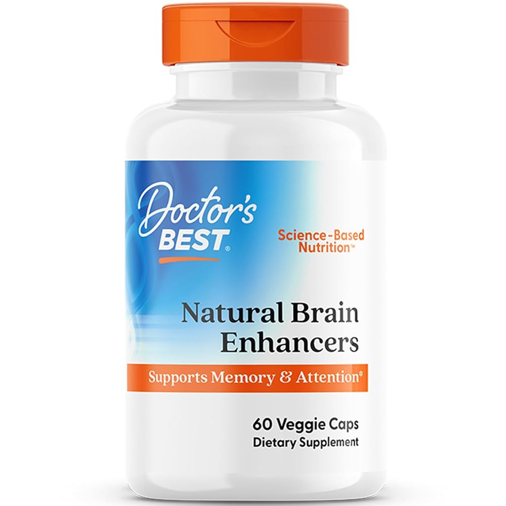 Doctor's BEST Natural Brain Enhancers - 60 Vegetarian Capsules