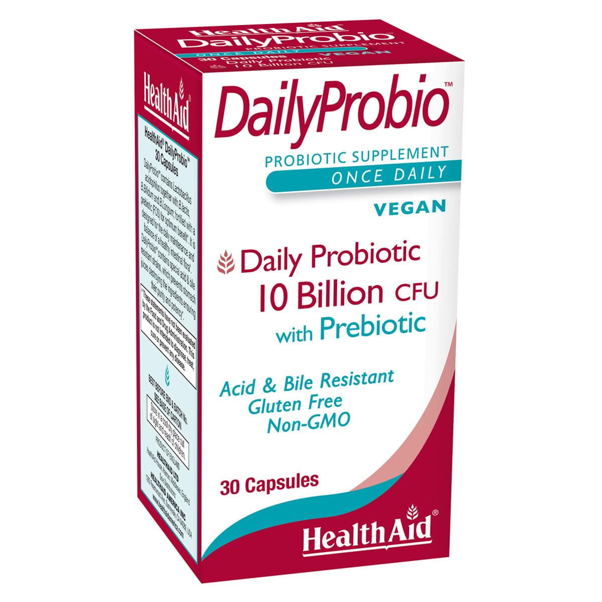 HealthAid DailyProbio Daily Probiotic 10 Billion CFU - 30 Capsules