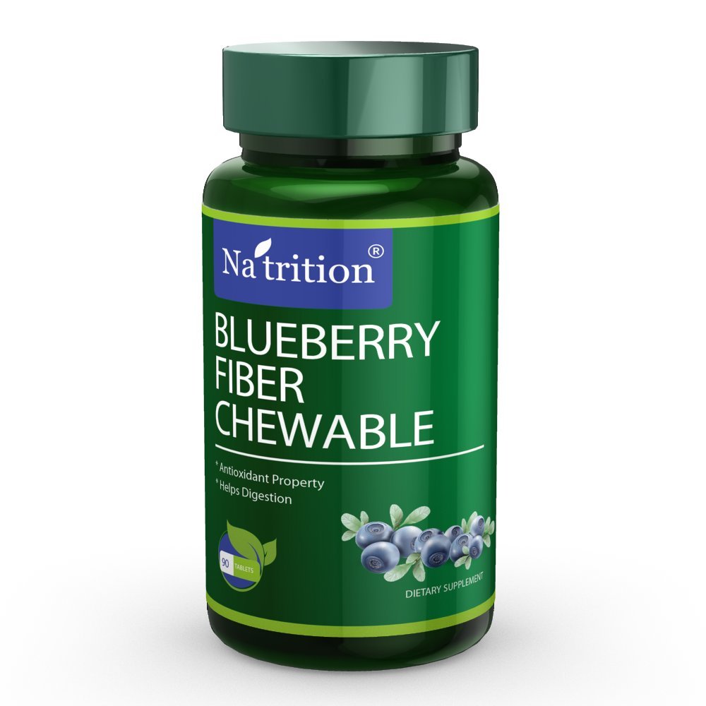 Na'trition Blueberry Dietary Fiber Chewable Tablets - 90 Count