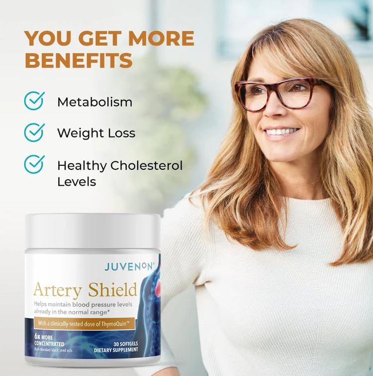 Juvenon Artery Shield Black Seed Oil Supplement - 30 Softgels - image 4