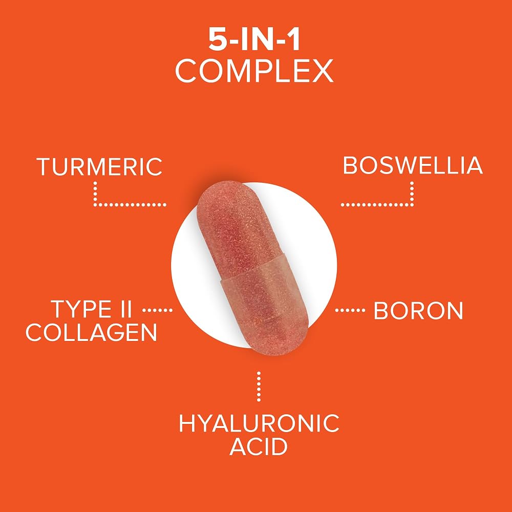 Qunol 5-in-1 Joint Health Support Capsules with Turmeric - 45 Capsules - image 3
