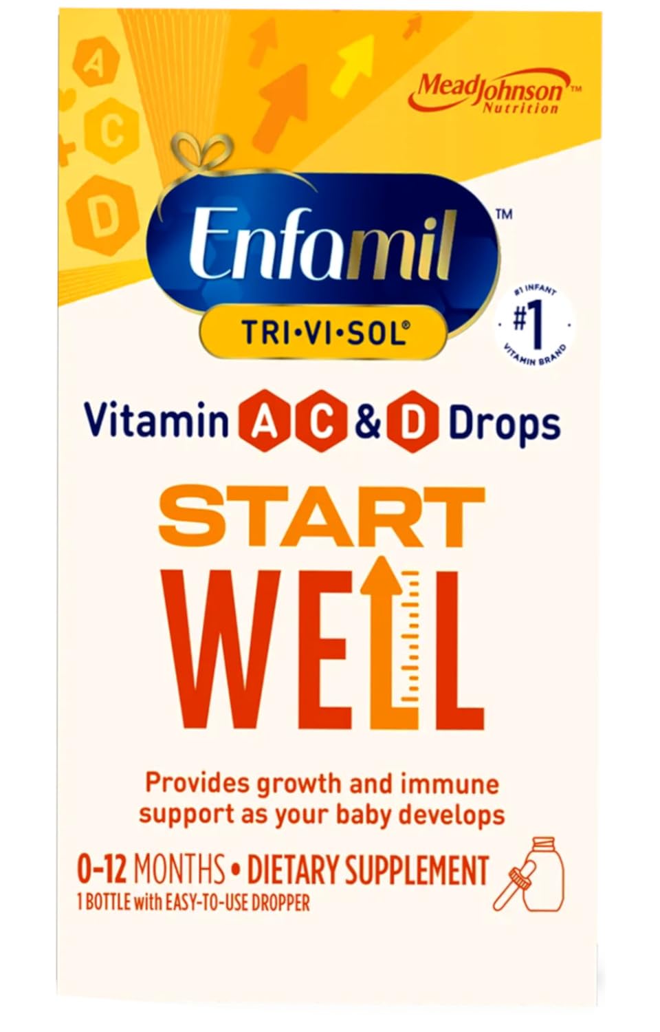 Enfamil Tri-Vi-Sol Supplement Drops Vitamins A, D & C - 1.66 fl oz