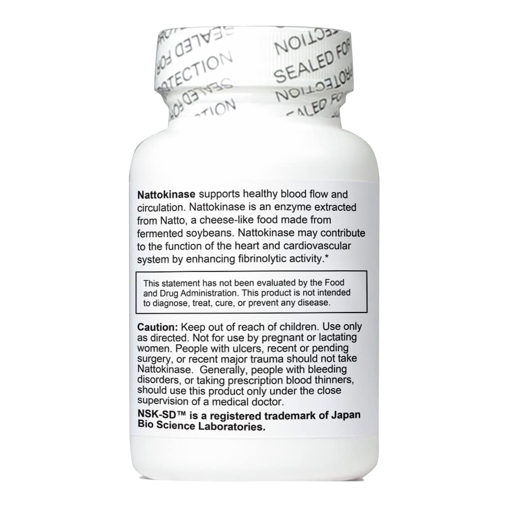 NutriCrafters Nattokinase NSK-SD 2,000 Units - 60 Vegetarian Capsules - image 2