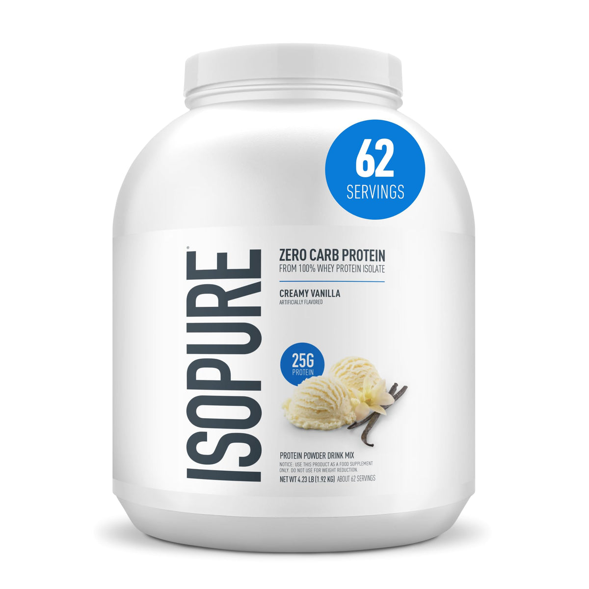 Isopure Zero Carb Low Carb Whey Isolate Protein Powder
