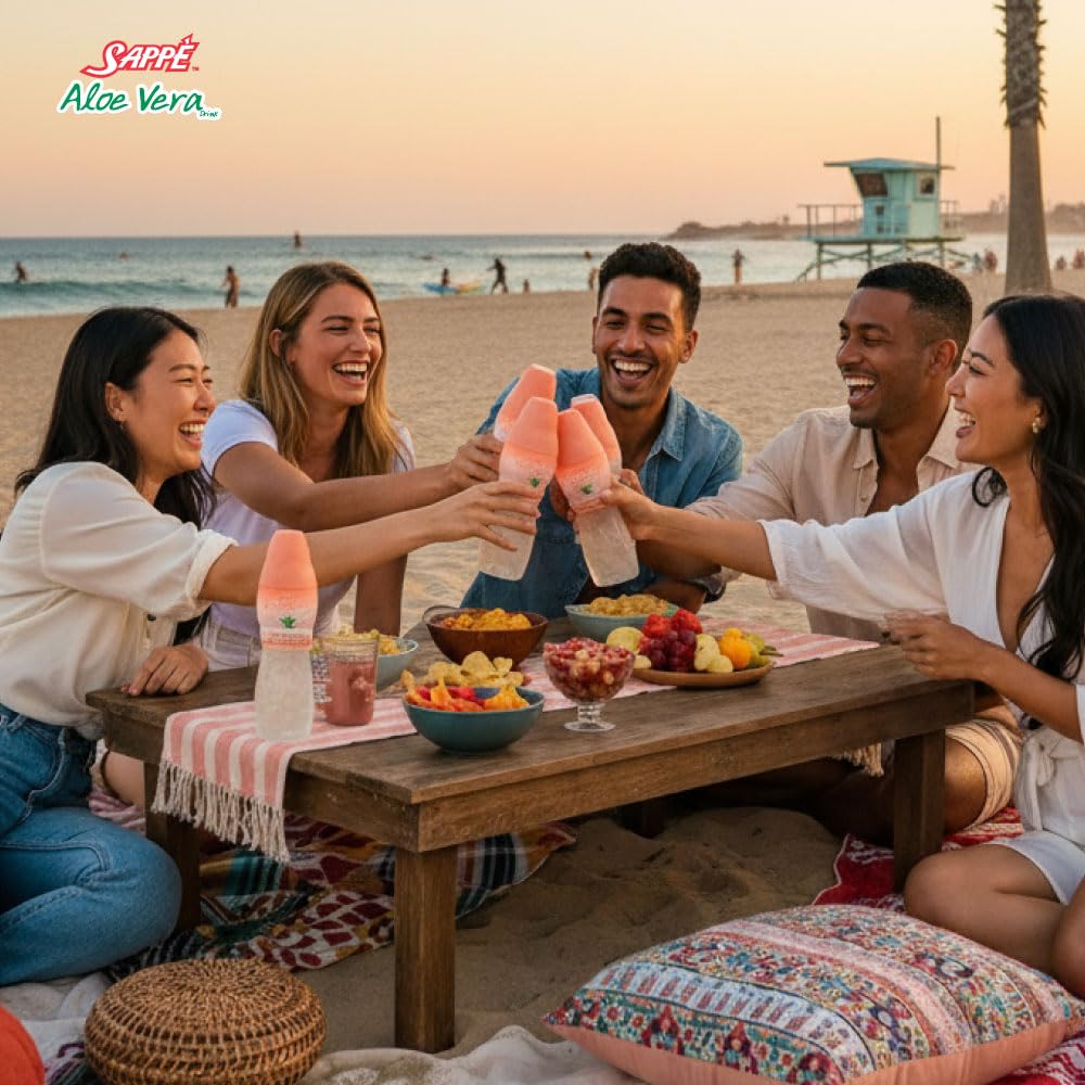 Sappe Aloe vera juice Aloe vera drink with pure aloe pulp Plant based - image 5