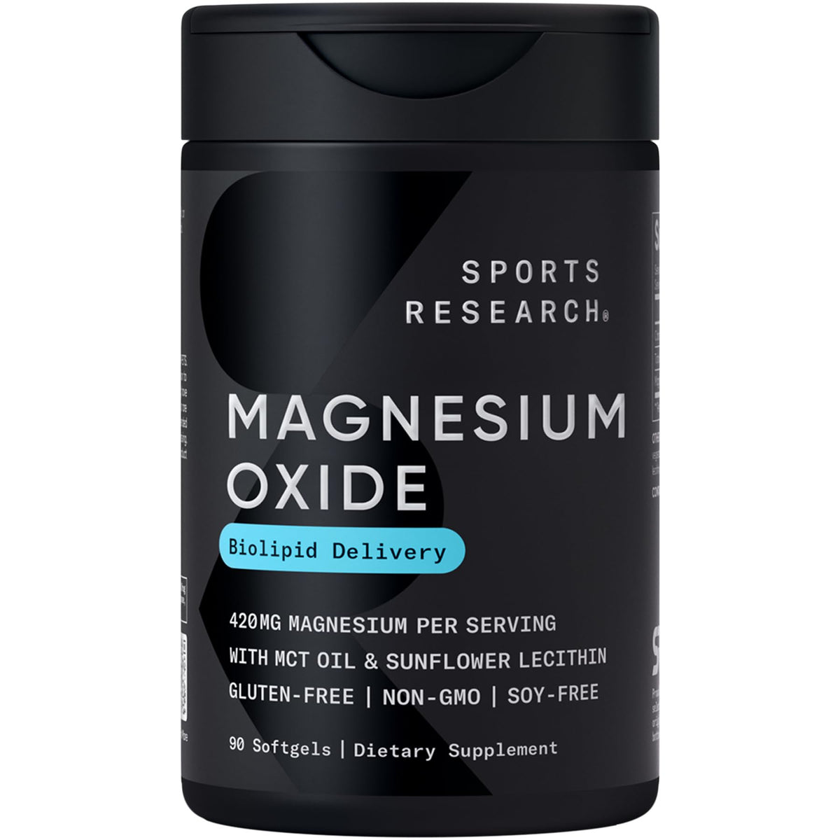 Sports Research Magnesium Oxide 420mg - 90 Softgels