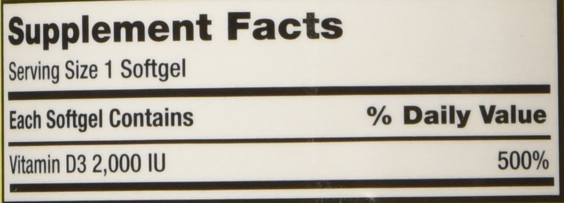 Kirkland Signature Vitamin D3 2000 IU - 600 Softgels - image 6