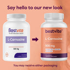BESTVITE L-Carnosine 500mg - 240 Capsules - image 4