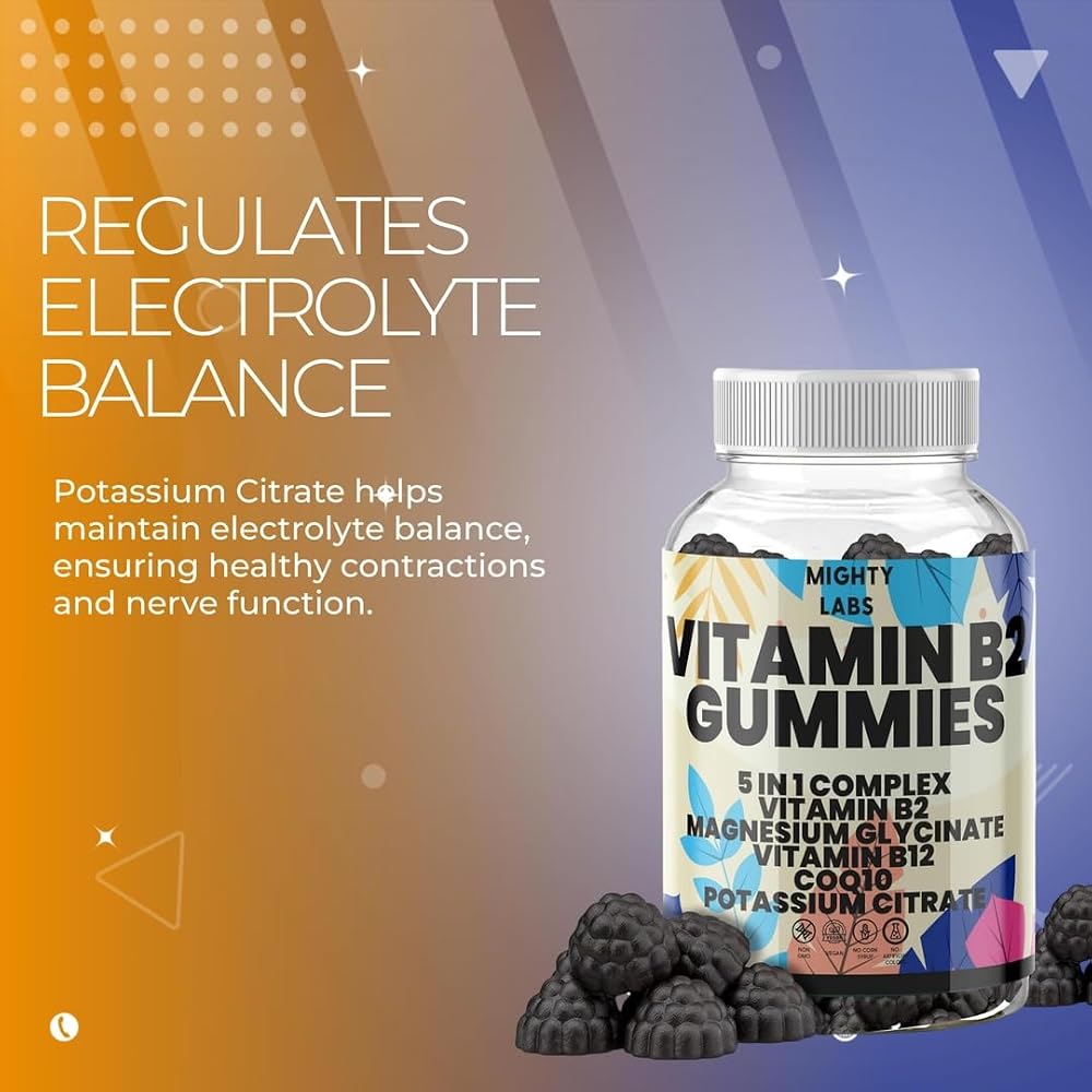 NutraPerfecto Vitamin B2 Gummies with CoQ10 & Magnesium - 60 Count - image 3