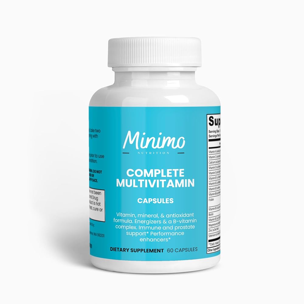 Minimo Nutrition Complete Multivitamin + Immunity Boost - 60 Capsules