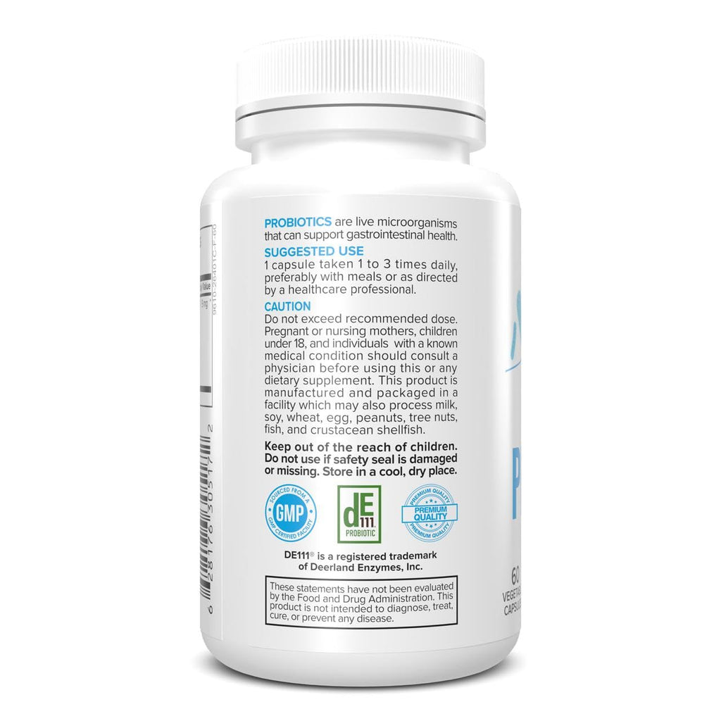 Portions Master Probiotics 5.75B CFU + Prebiotic - 60 Vegetarian Capsules - image 4