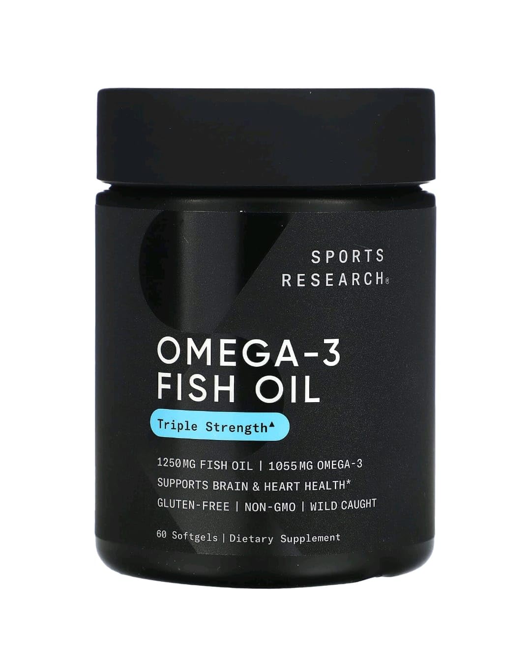Sports Research Omega-3 Fish Oil Triple Strength - 60 Softgels