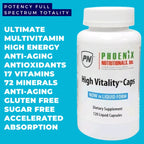 Phoenix Nutritionals High Vitality Multivitamin Softgels - 120 Count - image 4