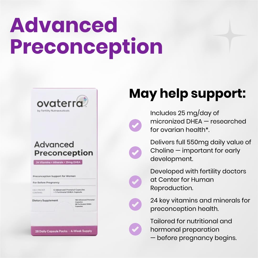 Ovaterra Advanced Preconception Vitamins for Women - 168 Capsules - image 4
