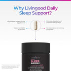 Livingood Daily Sleep Support Supplement 5 mg Melatonin - 60 Capsules - image 4