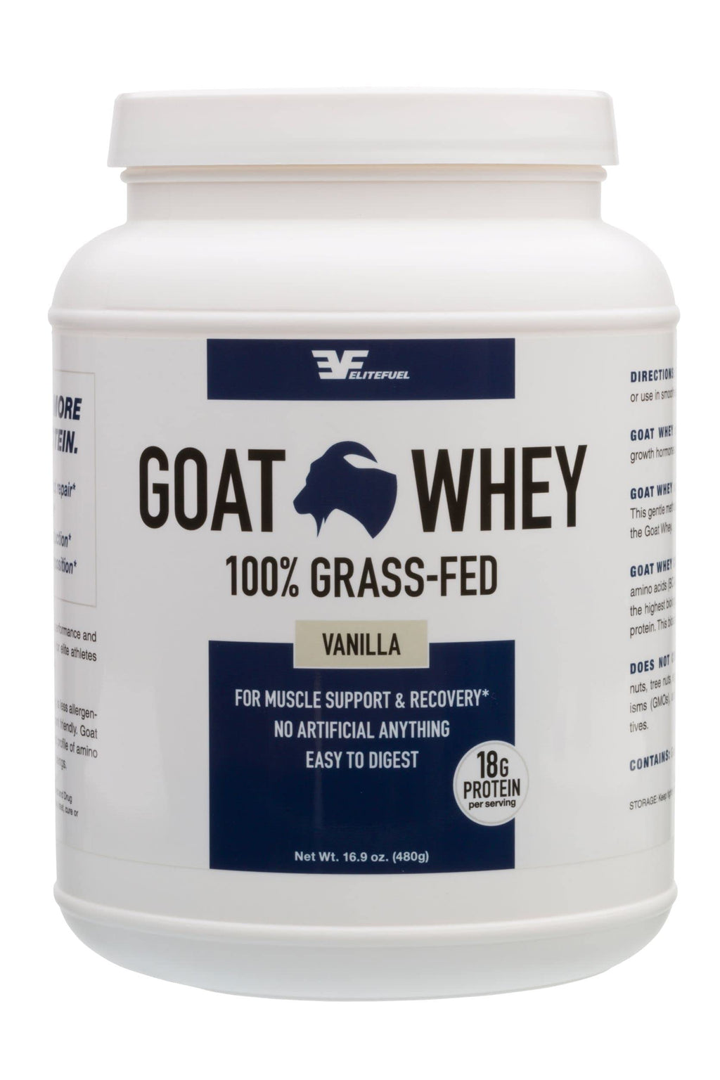 CFS Nutrition Goat Whey Protein Grass-Fed Natural Vanilla - 20 Servings