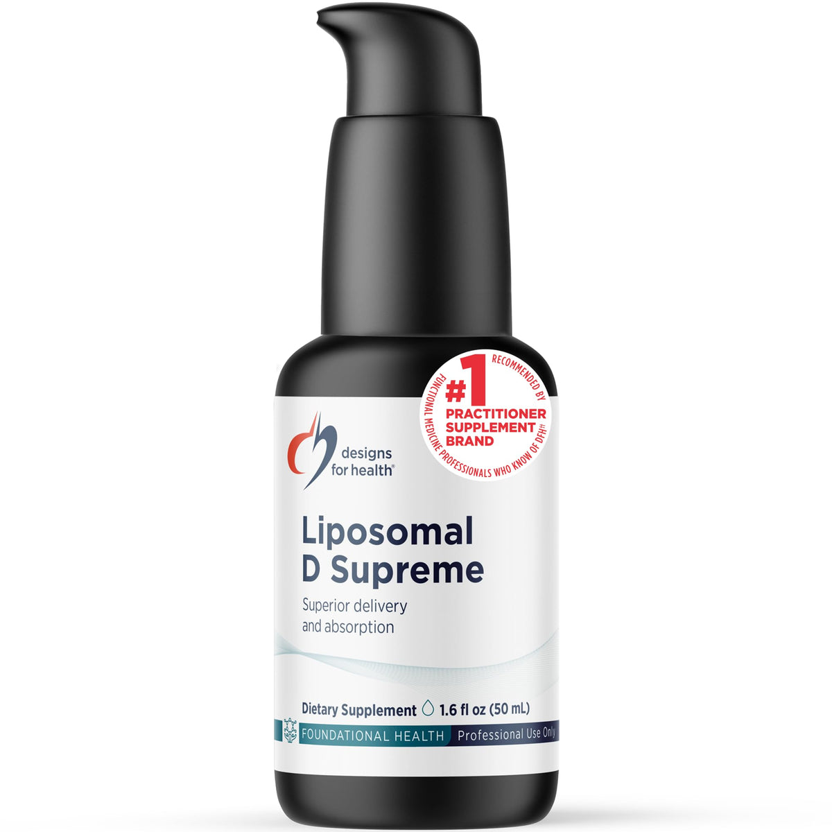 Designs for Health Liposomal D Supreme Vitamin D3 & K Liquid - 100 Servings