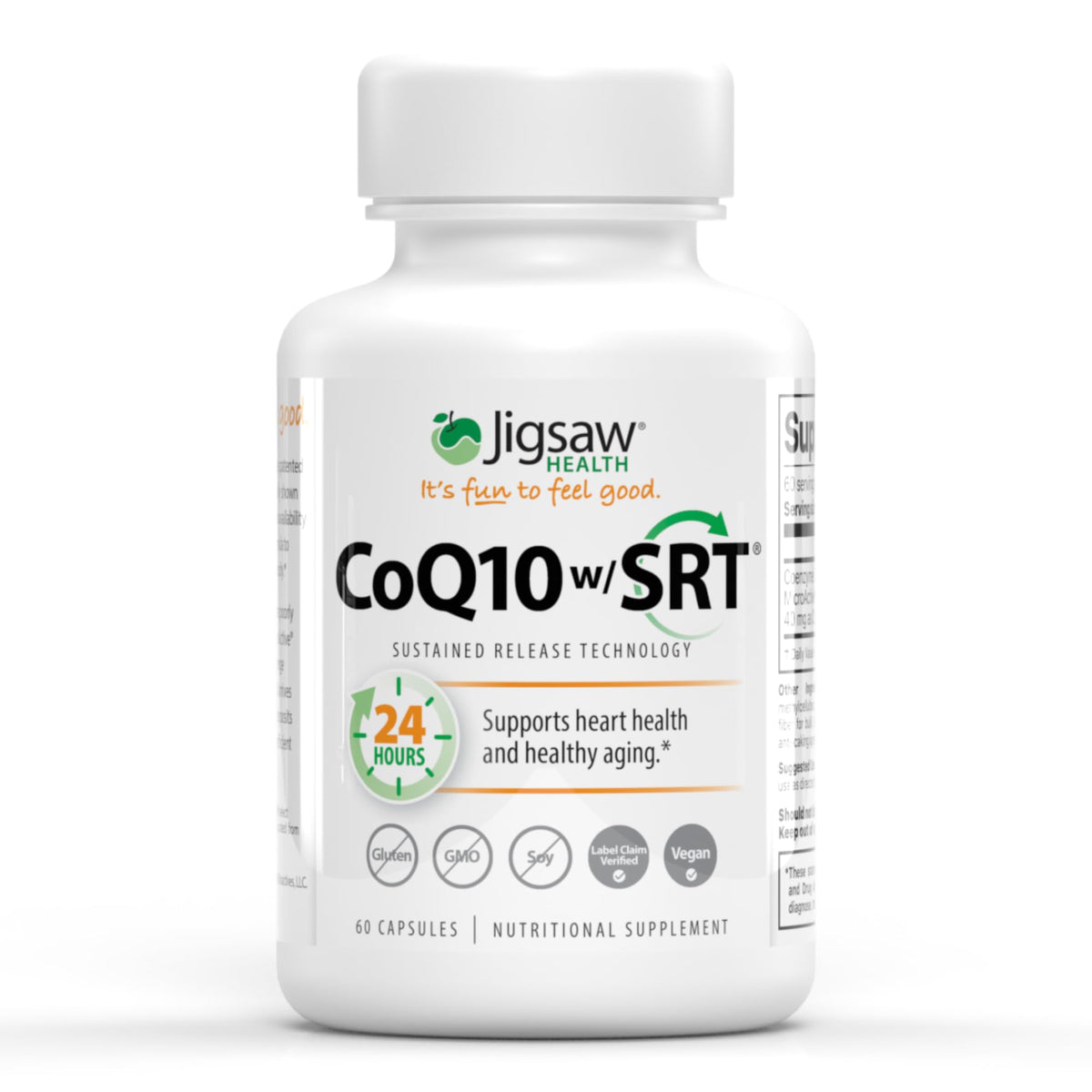 Jigsaw Health CoQ10 with Sustained Release Technology - 60 Capsules
