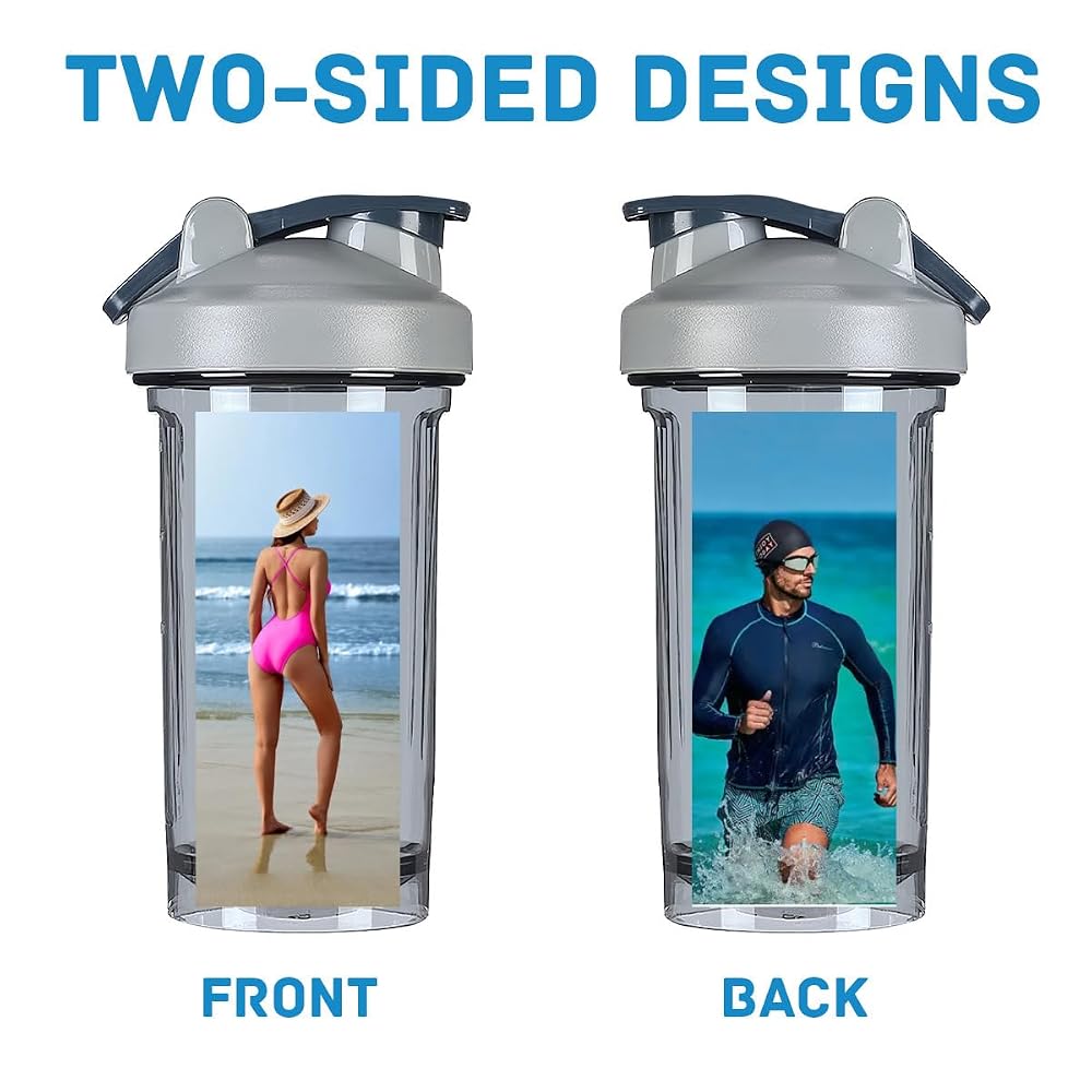 VSFEAKD Custom Shaker Cups with Motivational Quotes