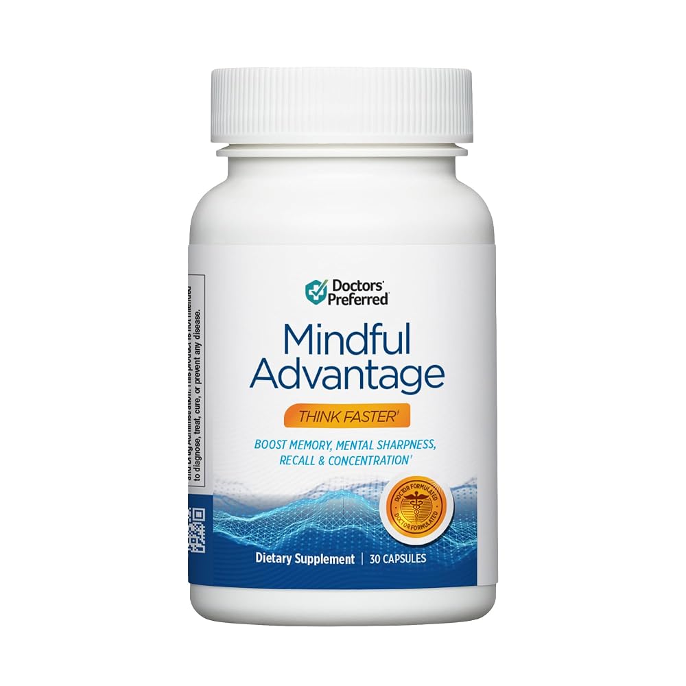DOCTORS' PREFERRED Mindful Advantage Brain Supplements Memory Focus