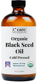 Vocks Black Seed Oil Organic Cold Pressed Unrefined Glass Bottle