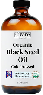 Vocks Black Seed Oil Organic Cold Pressed Unrefined Glass Bottle